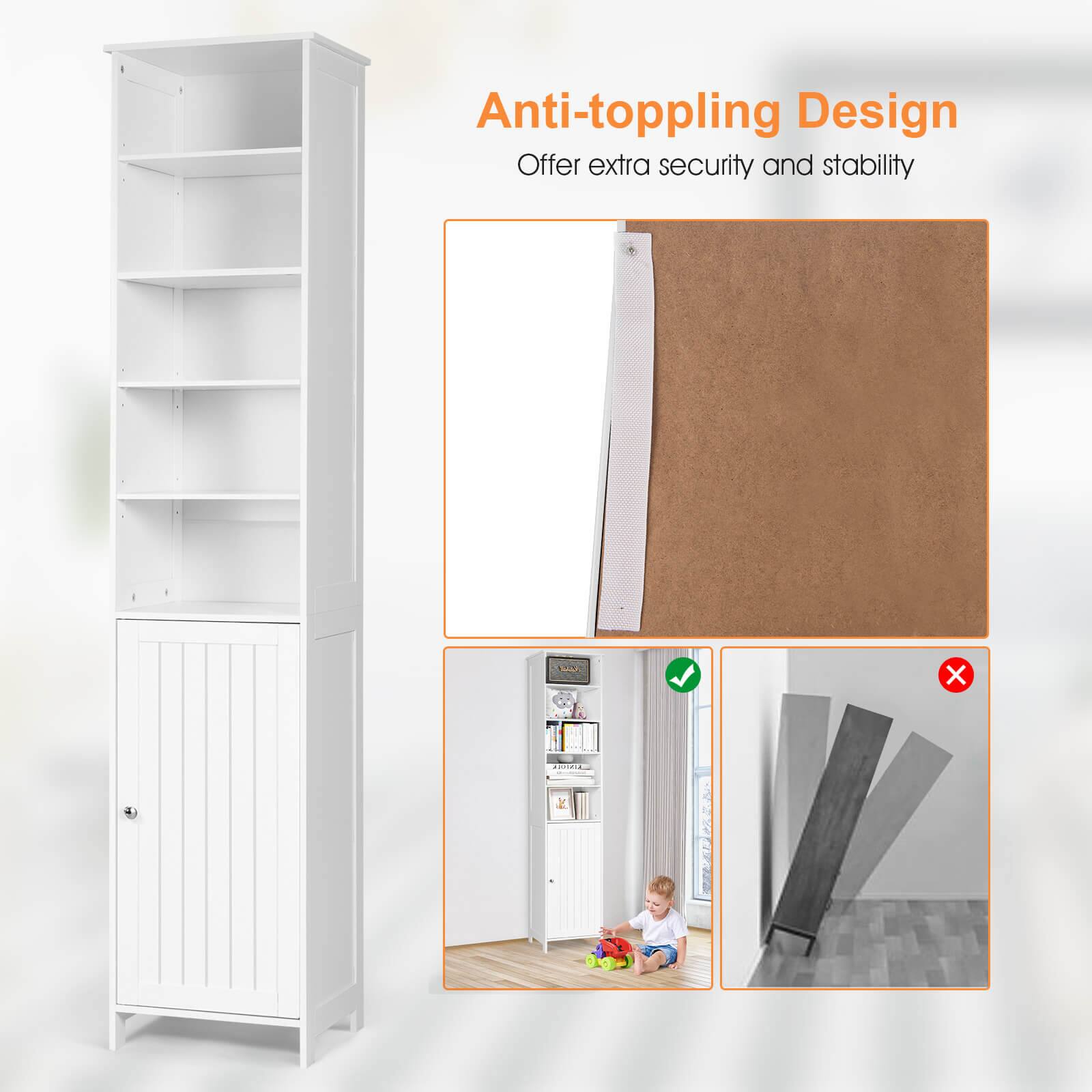 Anti-toppling Design Offer extra security and stability