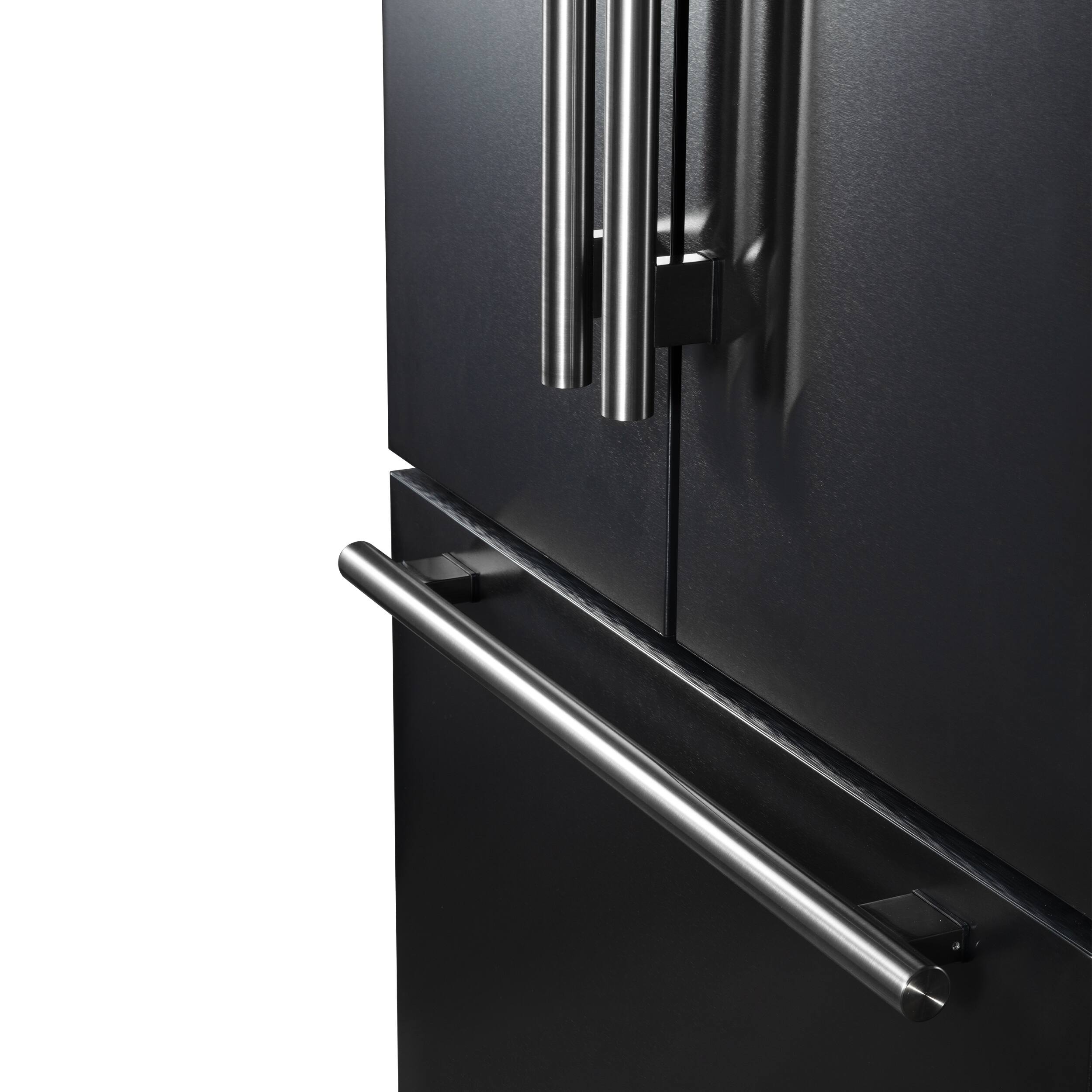 Alt View 12. Forno Appliances - Rivello 27.4 Cu. Ft. French Door Refrigerator with Internal Water Dispenser - Black.