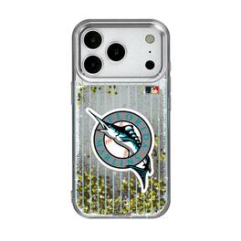Keyscaper - MLB - Miami Marlins - Florida Marlins 1993-2011 Cooperstown Pinstripe iPhone Glitter Case - 13 - Multicolor