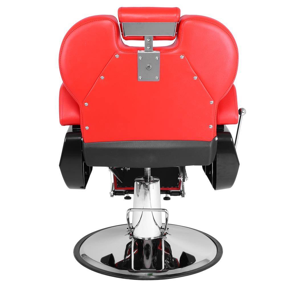 Alt View 1. Winado - Heavy Duty Hydraulic Recline Barber Chair Barbershop Equipment with Adjustable Headrest & Footrest for Beauty Salon Spa - Red.