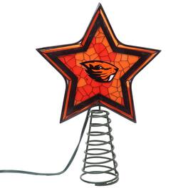 The Memory Company - Oregon State Beavers Mosaic Tree Topper - Multicolor