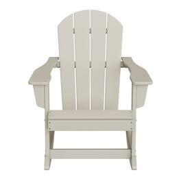 WestinTrends - Malibu Outdoor / Patio Poly Adirondack rocking chair - Sand
