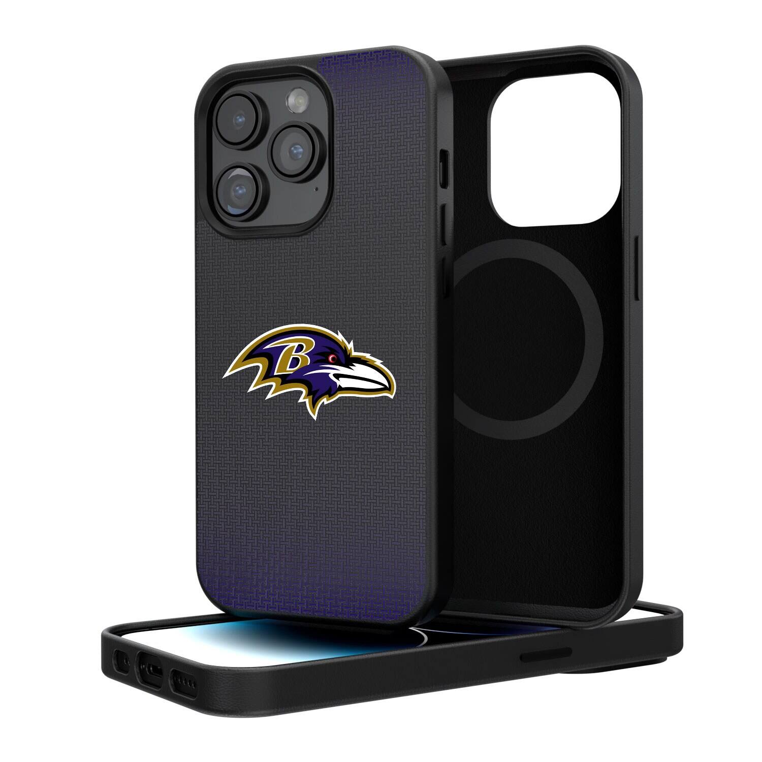 Keyscaper - NFL - Baltimore Ravens Linen Logo iPhone Magnetic Bump Case - 15 Plus - Black price history on PriceWatchPro