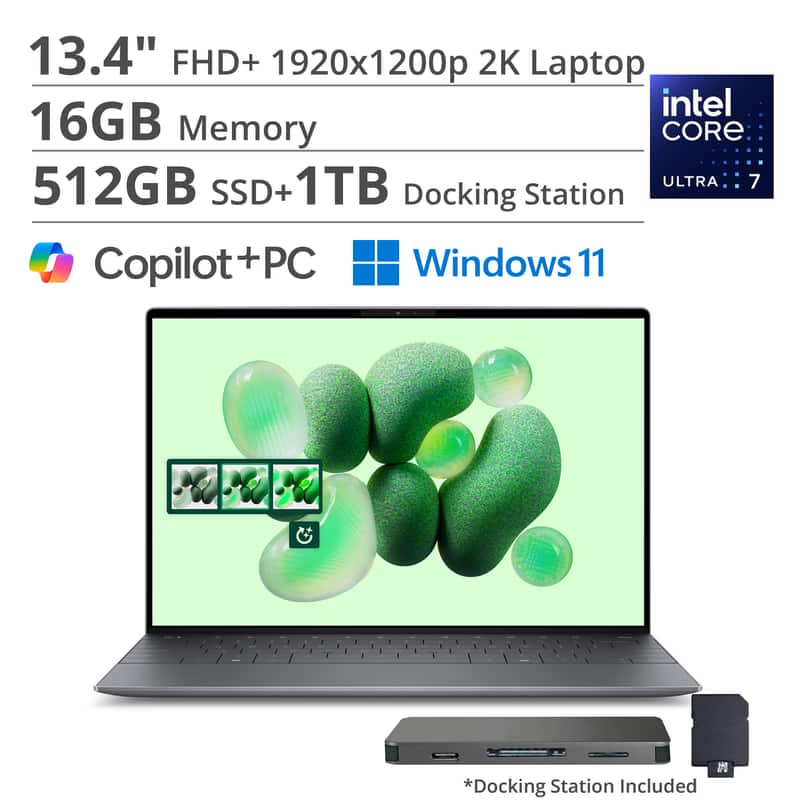Dell - XPS 13 - 13.4” 2K Laptop - Intel Core Ultra 7 256V 2024 - 16GB Memory - 512 GB Storage - Copilot+ PC - Graphite