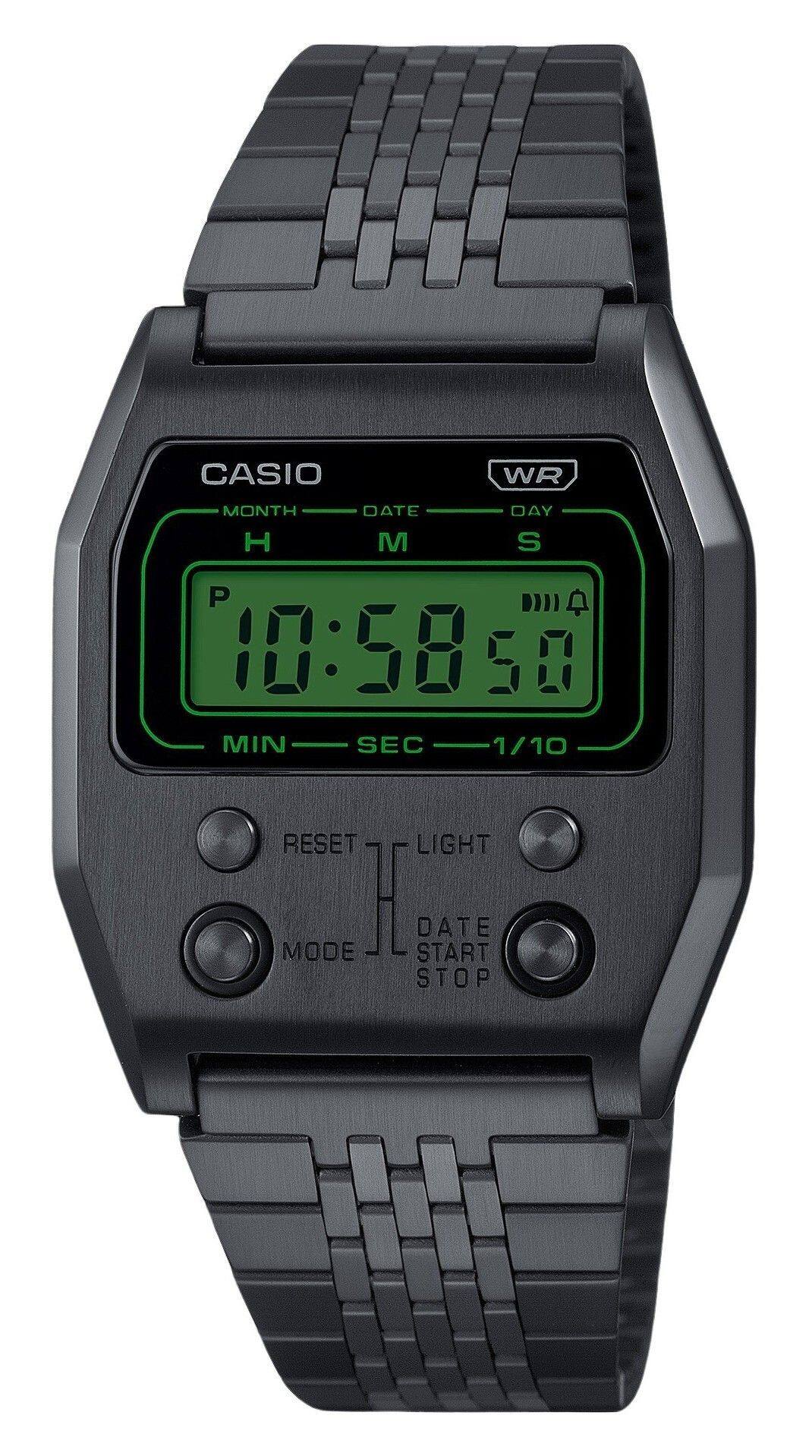 CASIO WR MONTH DATE DAY H M S P 10:58 50 MIN SEC 1/10 RESET LIGHT MODE DATE START STOP