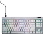 Logitech - PRO X TKL RAPID Wired Hall-Effect Gaming Keyboard with Magnetic Analog Switch and Customizable RGB Lighting for PC - White