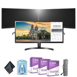 LG - 29 Inch Class 21:9 UltraWide Full HD IPS LED Monitor with AMD FreeSync (29" Diagonal) Three Monitor Combo (3 Pack) - Triple Monitor