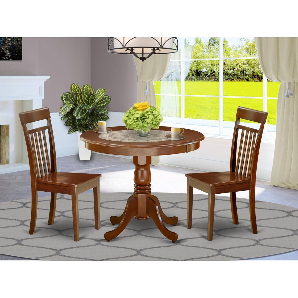 Left. East West Furniture - Dining Room Set Mahogany - Brown.