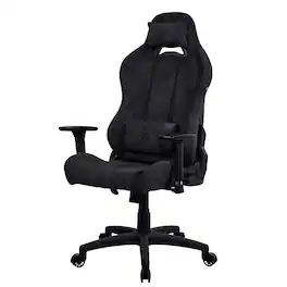 Arozzi - Torretta Soft Fabric Gaming Chair - Pure Black