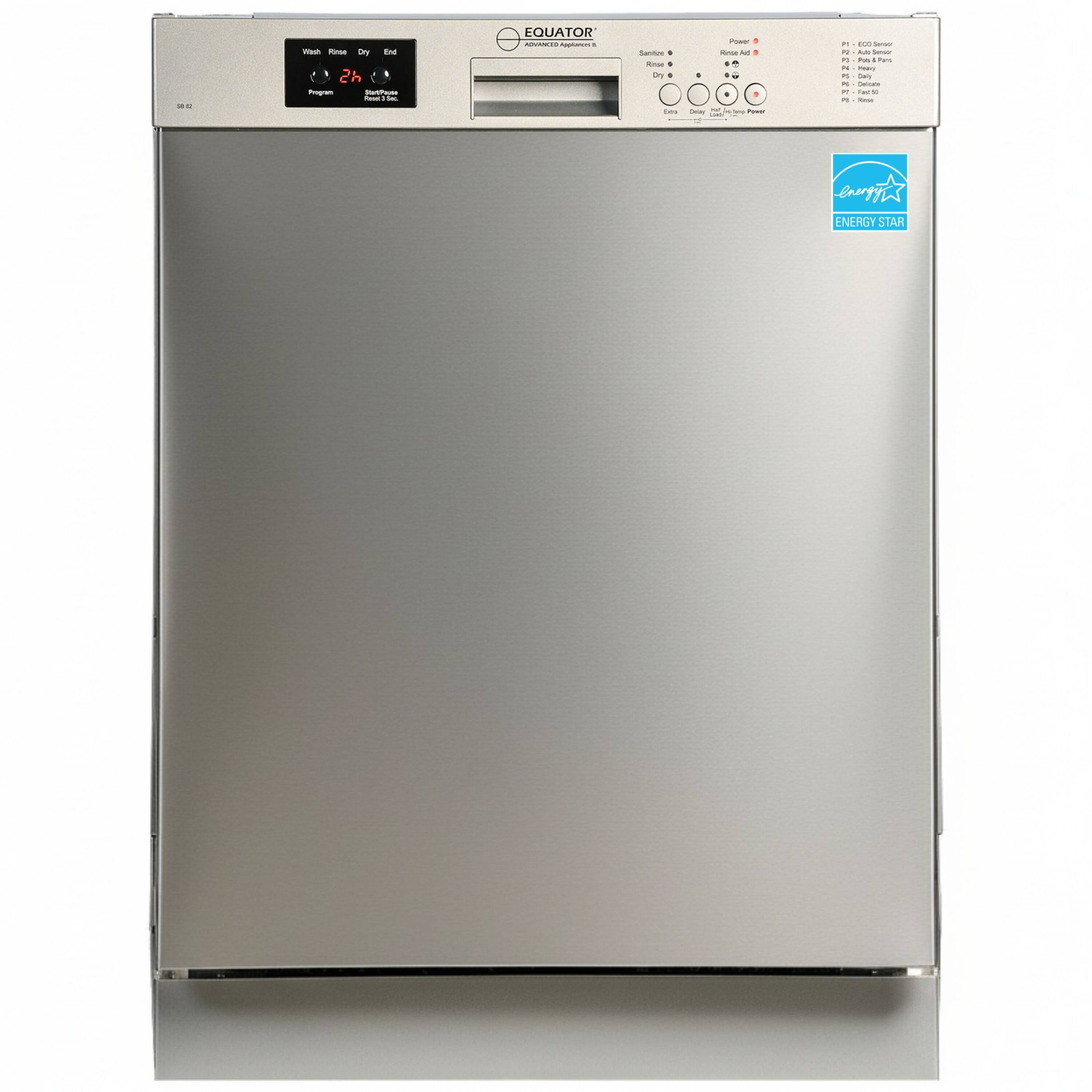 EQUATOR  
POWERWASH  
Wash Rinse Dry End  
Program 2h  
P1 Eco Sensor  
P2 Rinse  
P3 Plates & Pans  
P4 Delicates  
P5 Towels  
P6 50°  
Power  
Sensor  
Dry  
Ends  
Energy Star