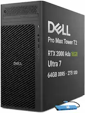 DELL
Pro Max Tower T2
RTX 2000 Ada 16GB
Ultra 7
64GB DDR5 • 2TB SSD
IST Computers