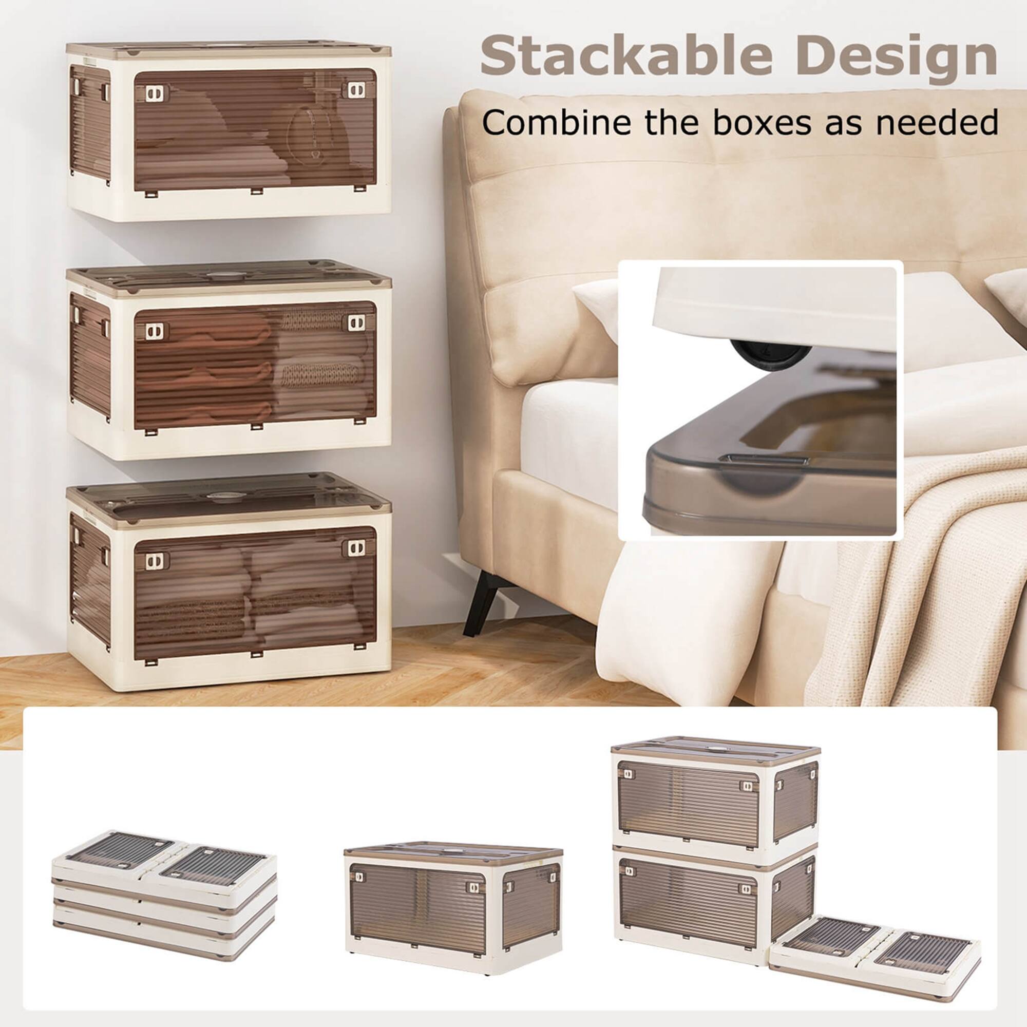 Stackable Design  
Combine the boxes as needed