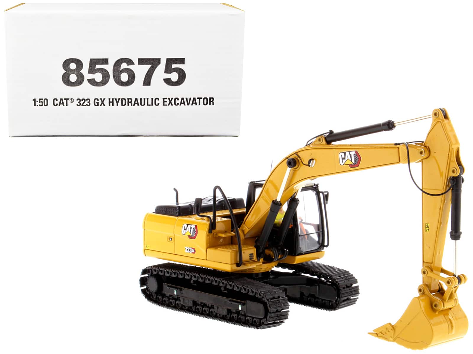 "CAT Caterpillar 323 GX Hydraulic Excavator with Operator ""High Line"" Series 1/50 Diecast Model by Diecast Masters" price history on PriceWatchPro
