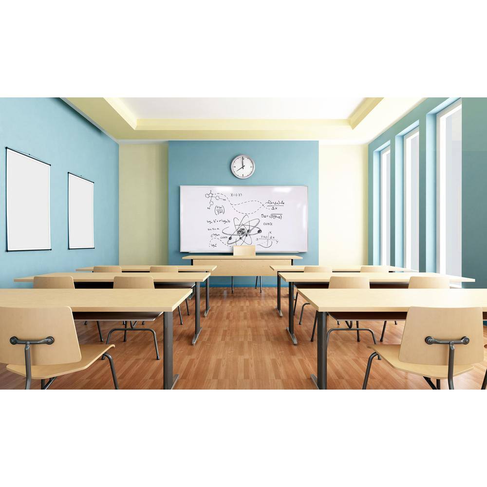 Alt View 1. Ghent - Ghent Magnetic Porcelain Whiteboard with Aluminum Frame, 3'H x 5'W.