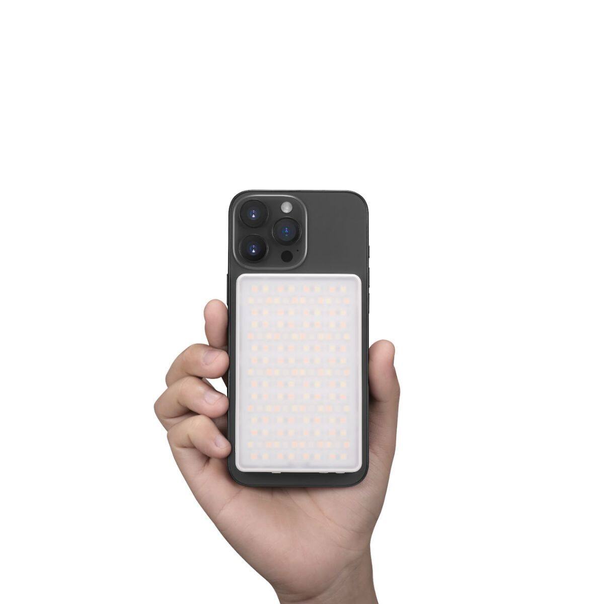 Alt View 4. Godox - Godox MA5R RGB LED Light and Power Bank (White).