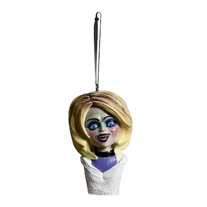 Front. Trick or Treat Studios - Seed of Chucky Holiday Horrors Ornament | Glenda Bust - Beige.