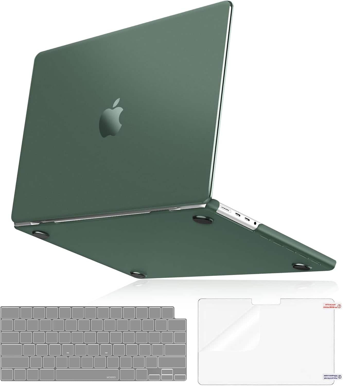 mosiso - Hard shell case for 14-inch MacBook Pro A3427 A3426 A3434 A3112 A3185 A3401 A2918 A2992 A2779 A2442 - Emerald Green