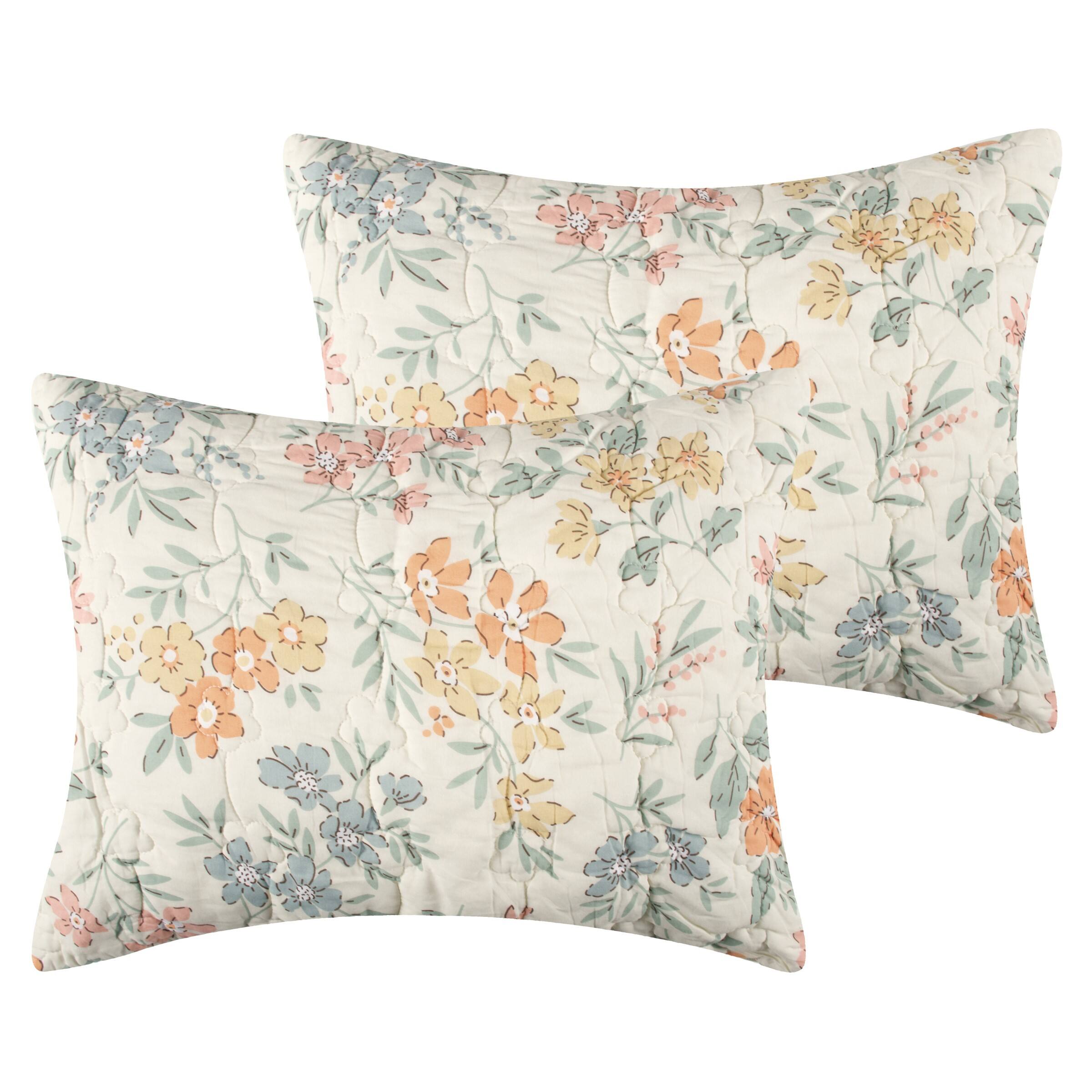 Left. BreeBe - Chloe Sham Standard - Pastel.