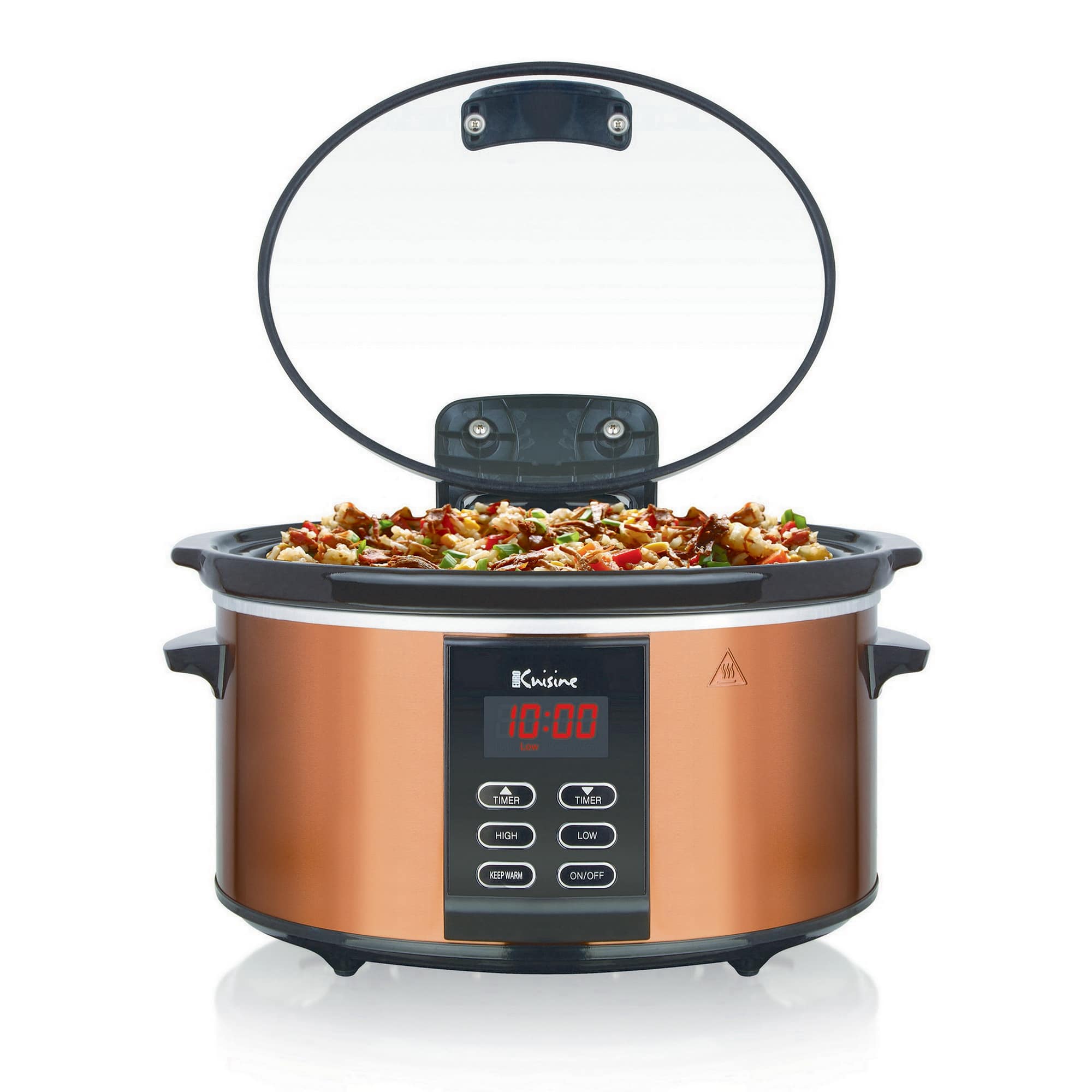 Euro Cuisine - Programmable Slow Cooker 6 Quart - Copper