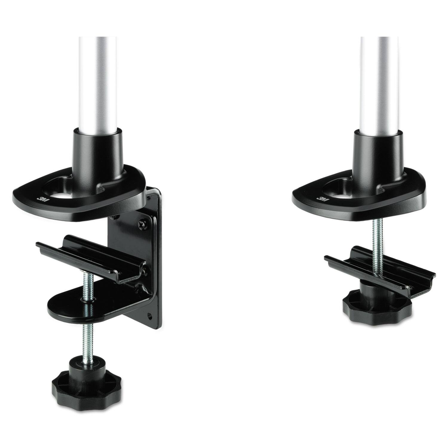 Alt View 2. 3M - MA140MB 4-1/2 in. x 19-1/2 in. 30-lb. Capacity Dual-Swivel Monitor Arm/Gray - Black/Gray.