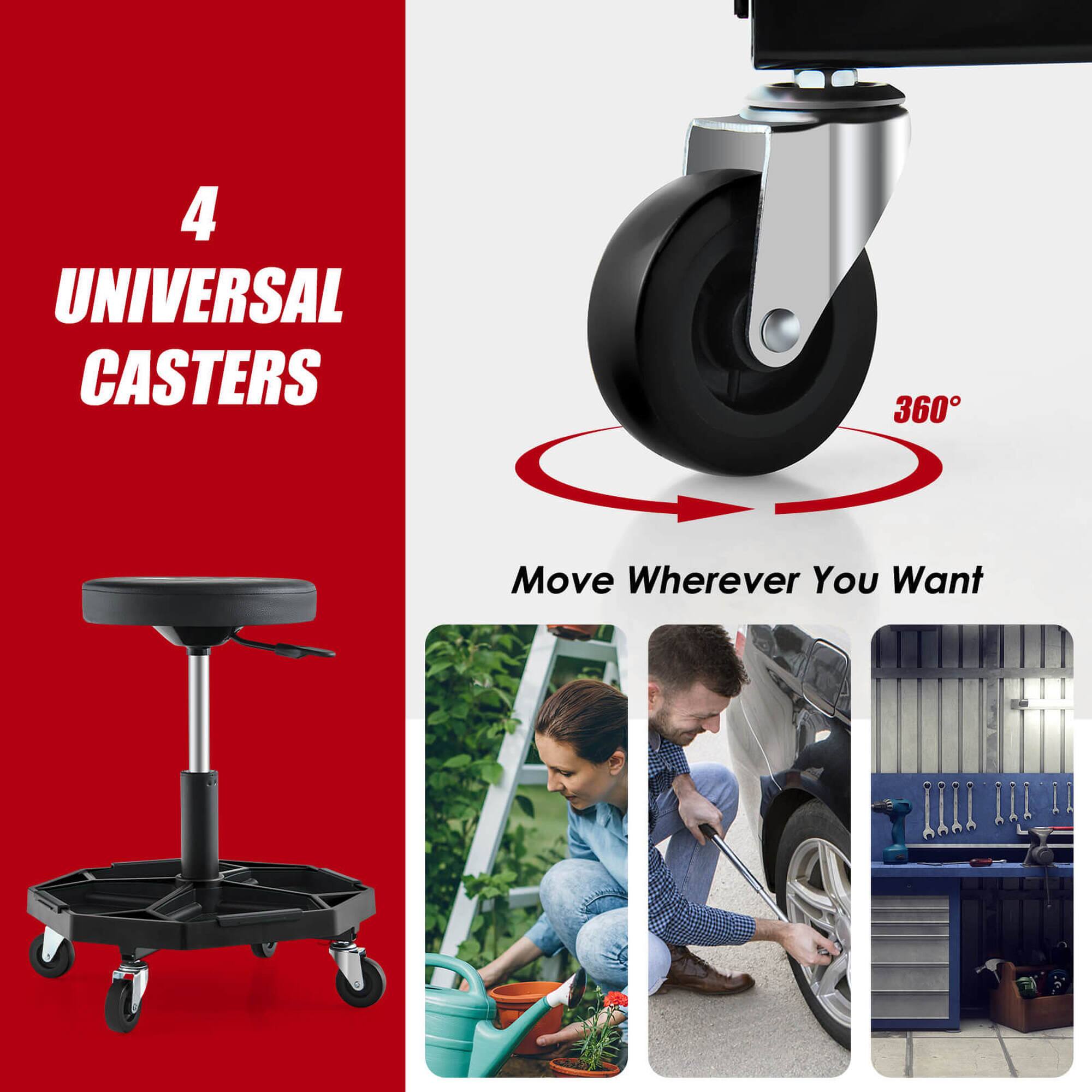 4 UNIVERSAL CASTERS  
360° Move Wherever You Want