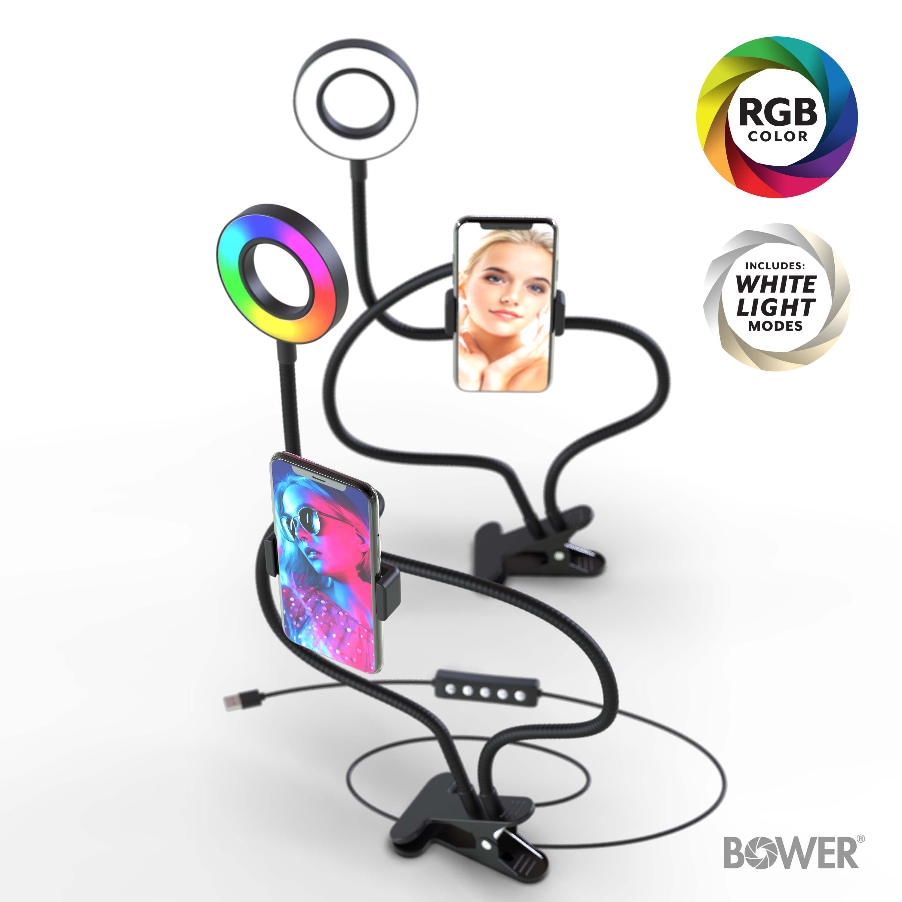 RGB COLOR  
INCLUDES: WHITE LIGHT MODES  
BOWER