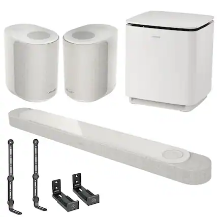 Front. Bose - Bose Lifestyle Ultra Soundbar, White.