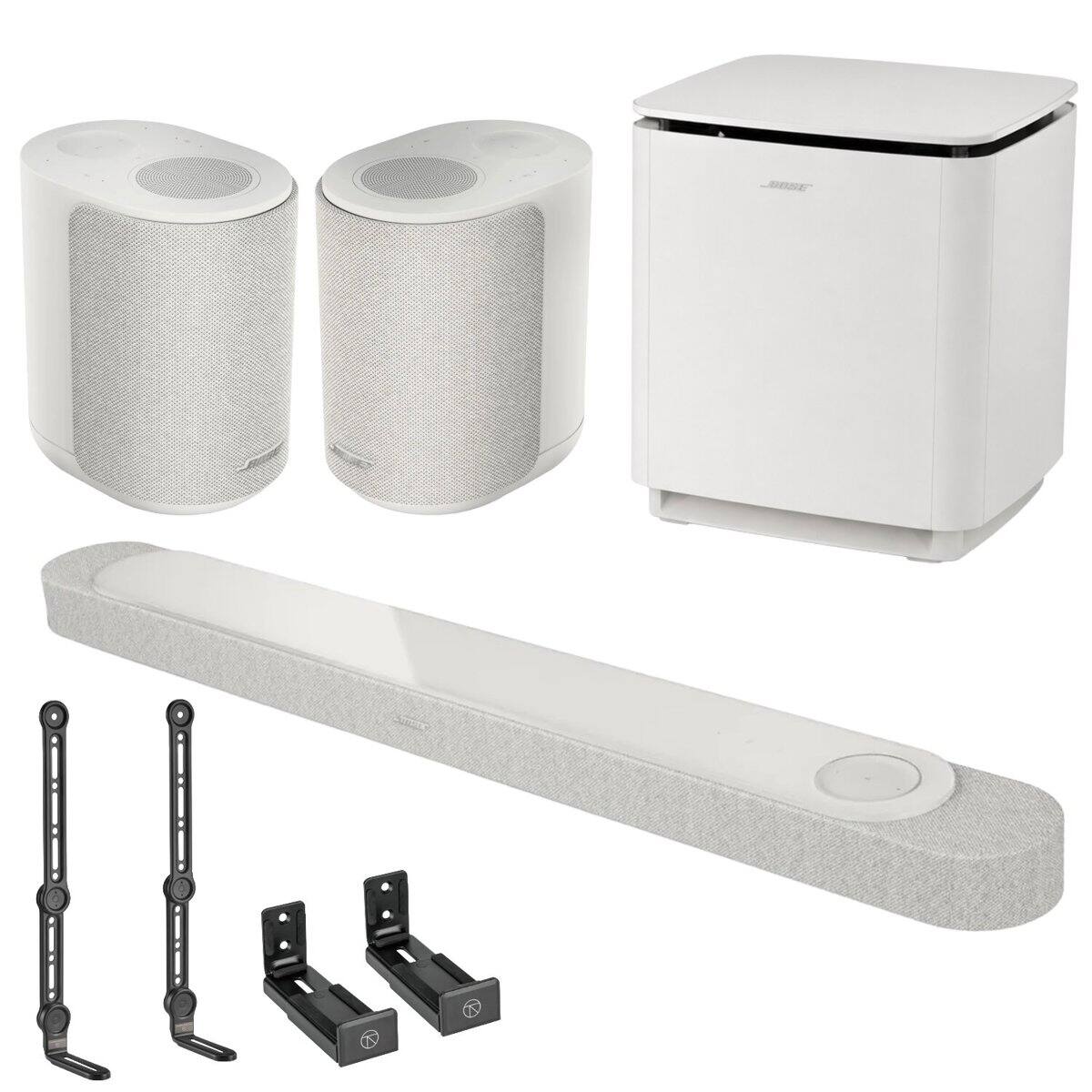 Front. Bose - Bose Lifestyle Ultra Soundbar, White.