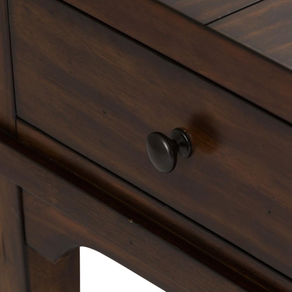 Alt View 3. Liberty Furniture Industries - Aspen Skies End Table in Russet Brown - Brown.