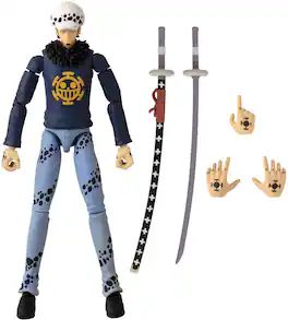 Bandai - One Piece - Anime Heroes - Trafalgar Law Action Figure - COLLECTIBLES - Multicolor