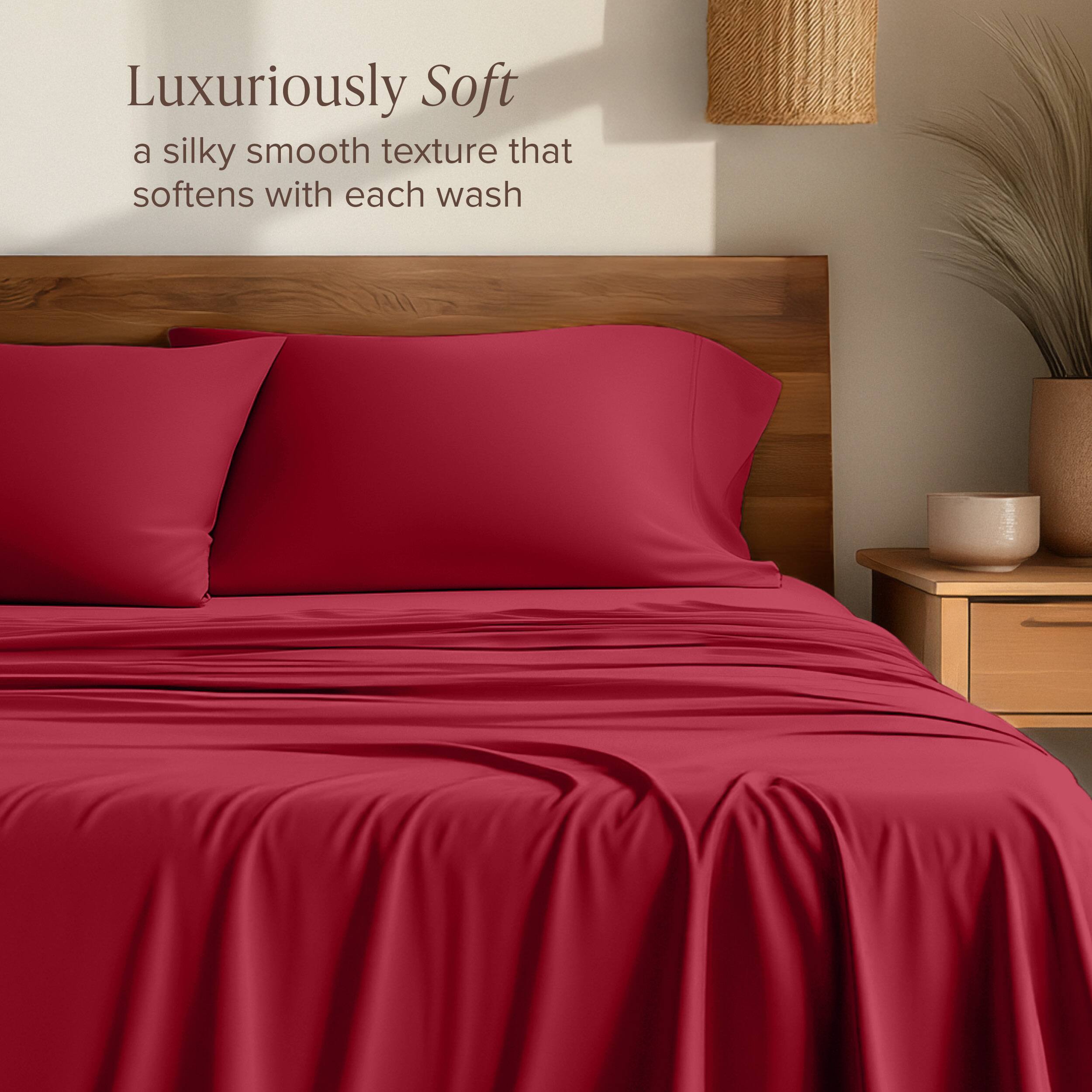 Luxuriously Soft  
a silky smooth texture that softens with each wash