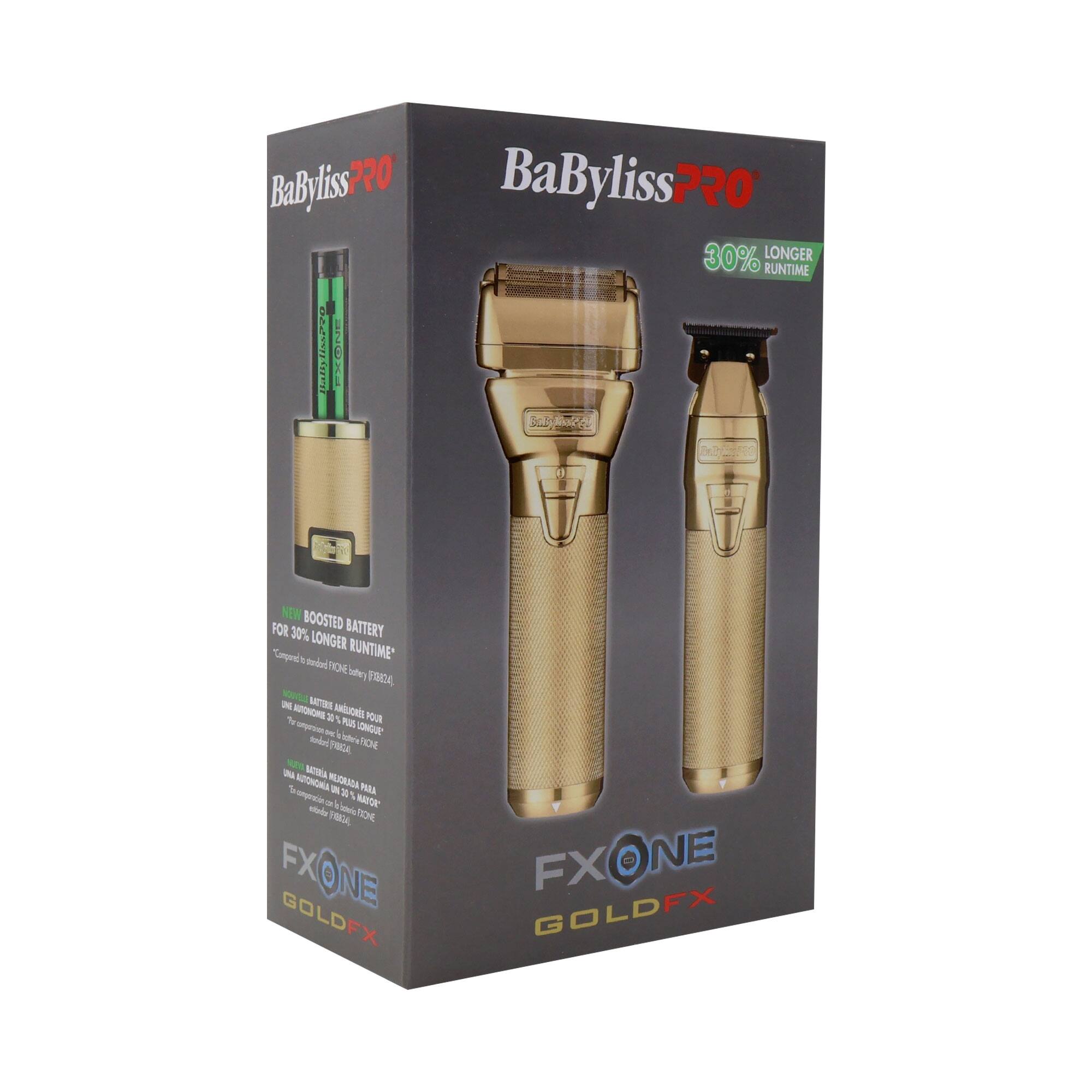 BaByliss PRO  
30% Longer Runtime  
FXONE GOLD FX  
NEW BOOSTED BATTERY FOR 30% LONGER RUNTIME