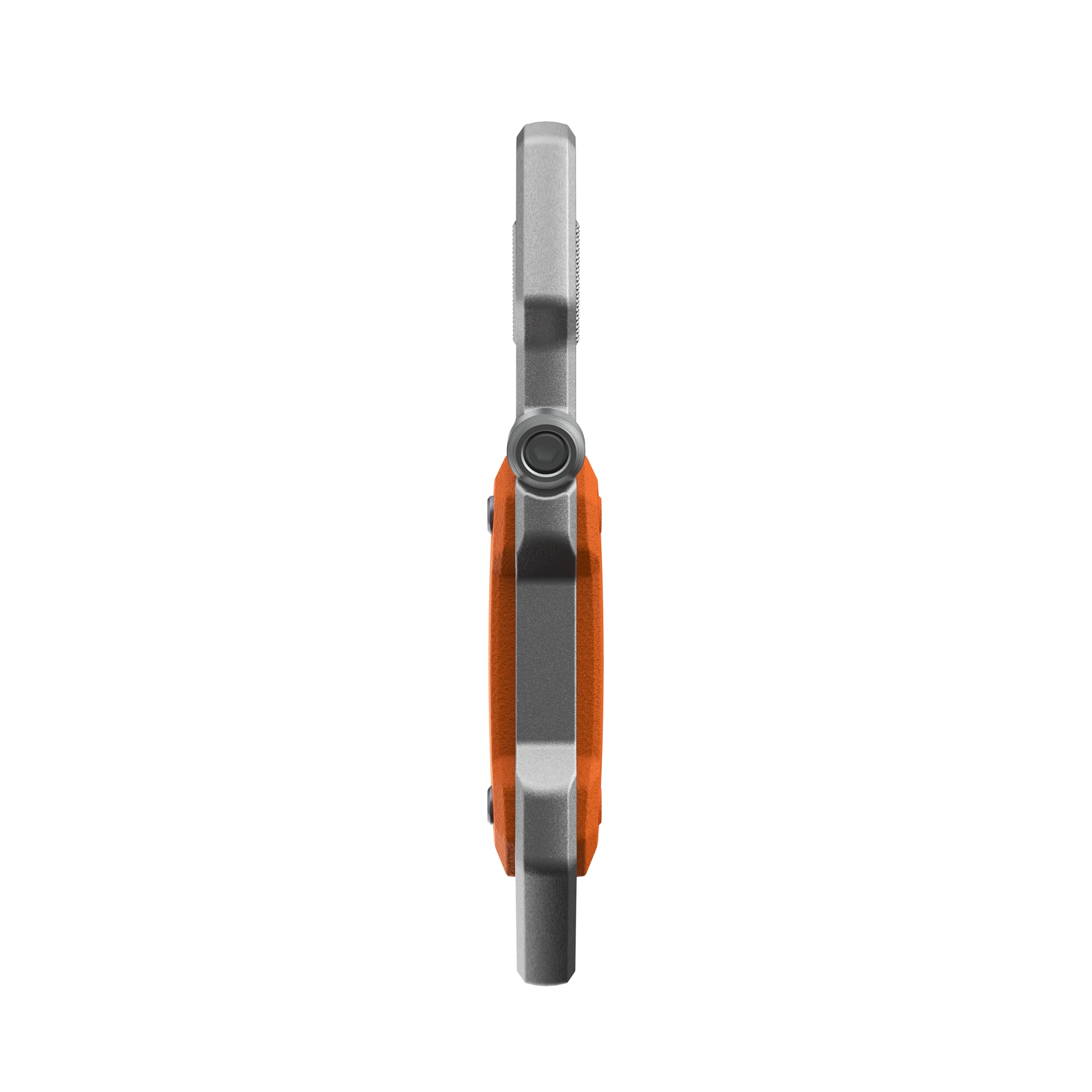 Alt View 6. UAG - AirTag Case w Built-in Bottle Opener & Carabiner for Keys, Luggage & Bags - Orange/Silver.