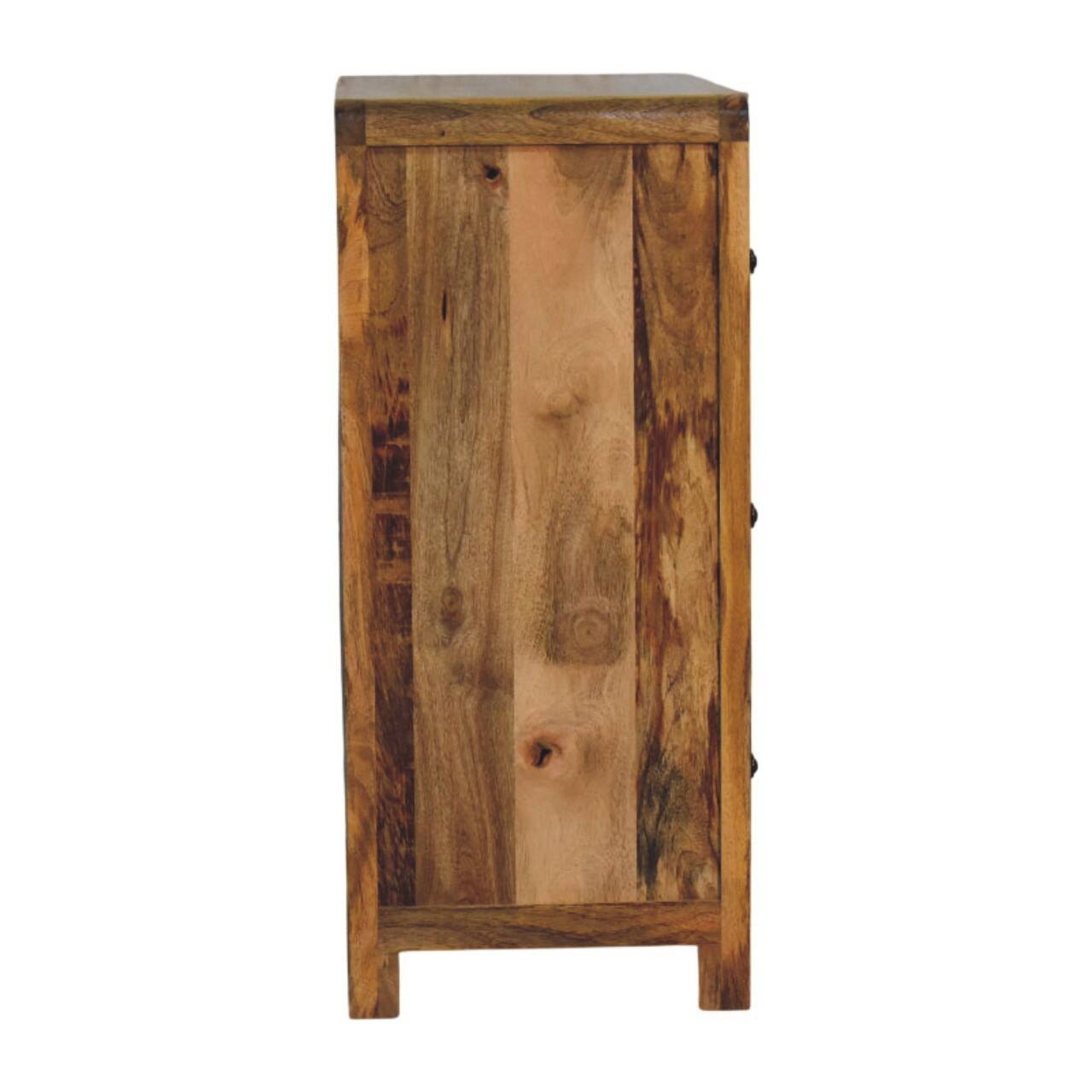 Alt View 5. Artisan Furniture - Artisan Furniture Solid Wood Oakish Three Drawer Chest, Beige - Beige.