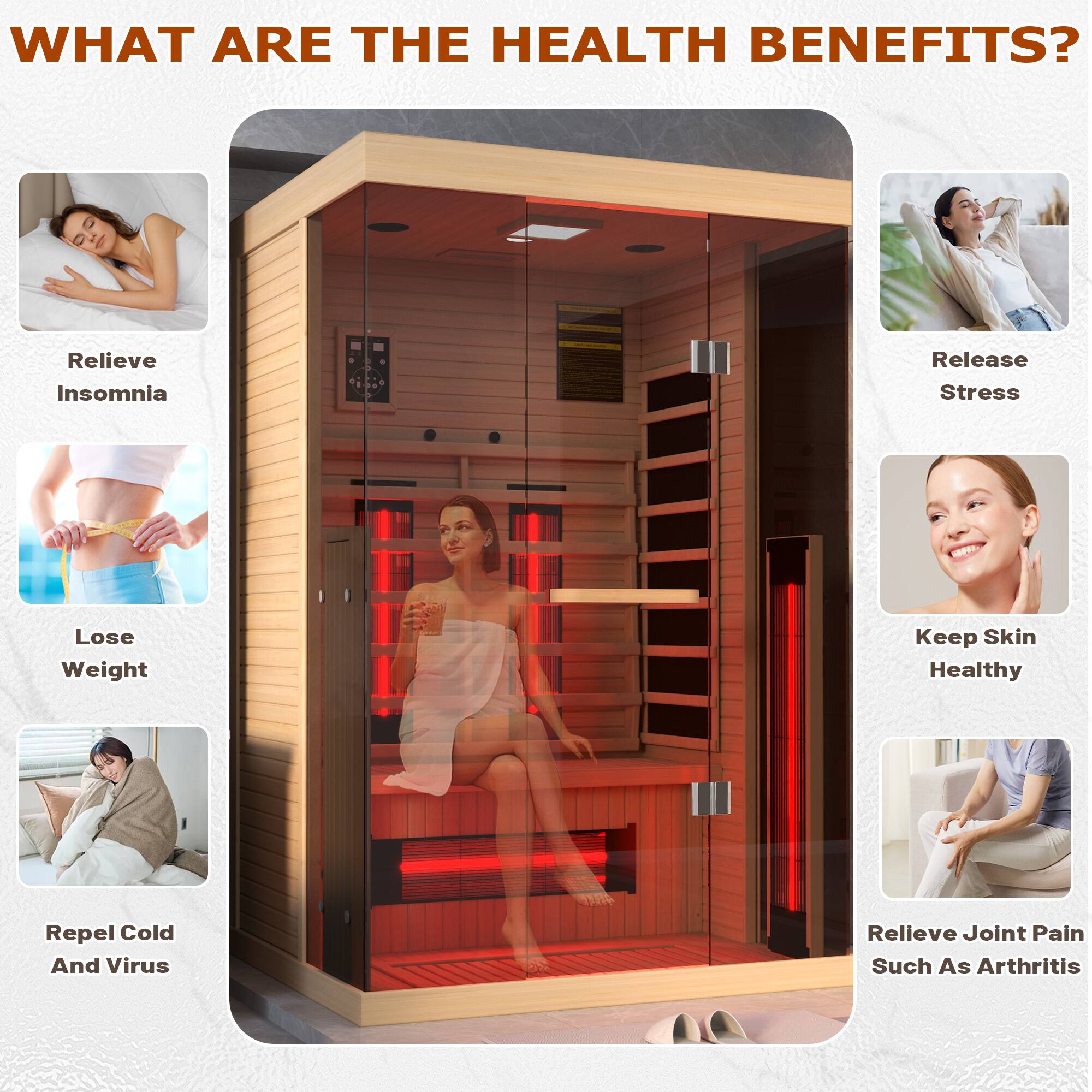 WHAT ARE THE HEALTH BENEFITS?

- Relieve Insomnia
- Release Stress
- Lose Weight
- Keep Skin Healthy
- Repel Cold And Virus
- Relieve Joint Pain Such As Arthritis