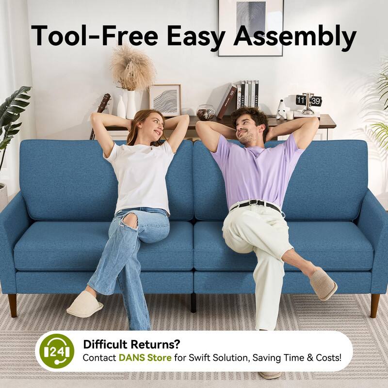 Tool-Free Easy Assembly

Difficult Returns?  
Contact DANS Store for Swift Solution, Saving Time & Costs!