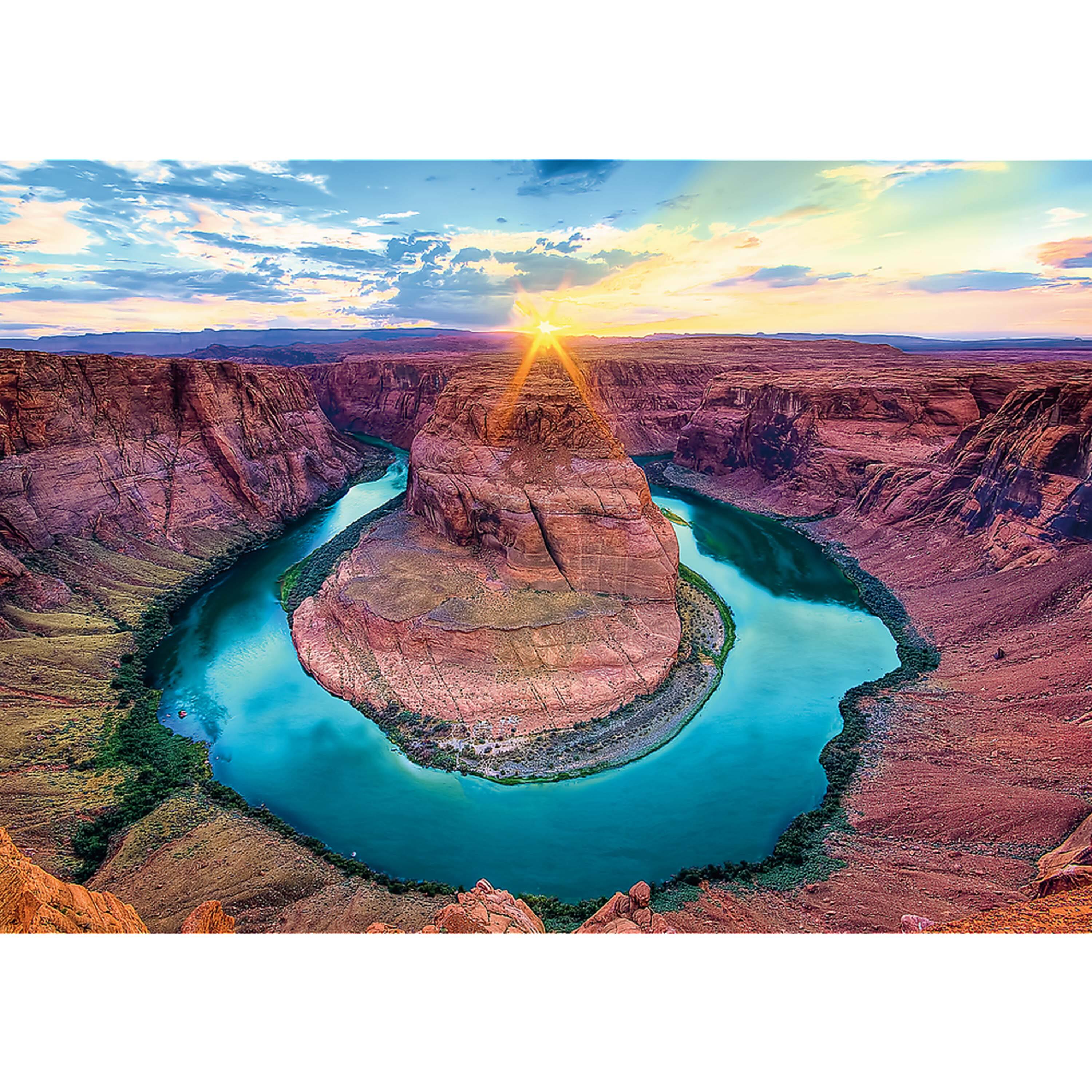 Angle. Trefl - Trefl Red 500 Piece Jigsaw Puzzle - Grand Canyon USA.