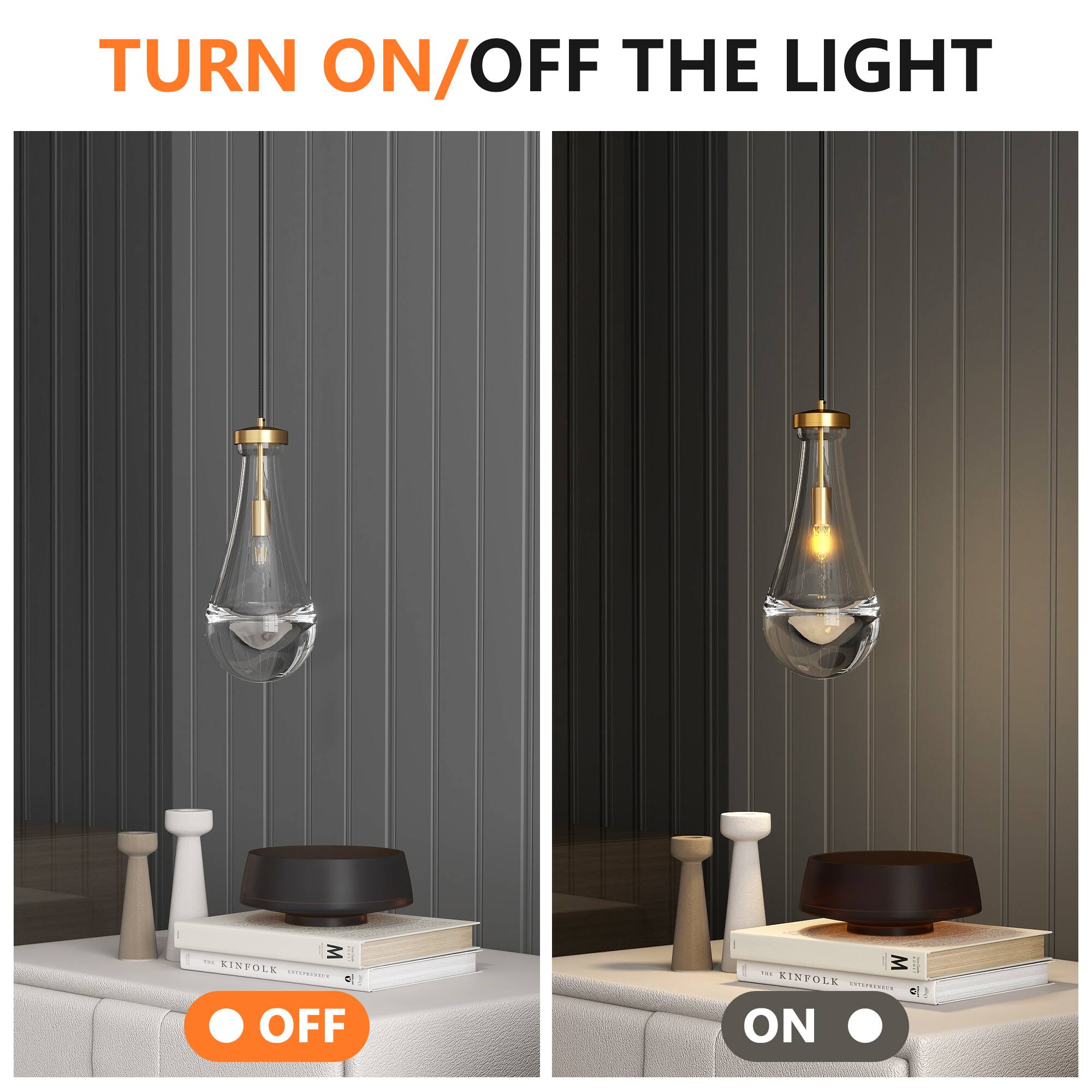 TURN ON/OFF THE LIGHT

OFF

ON