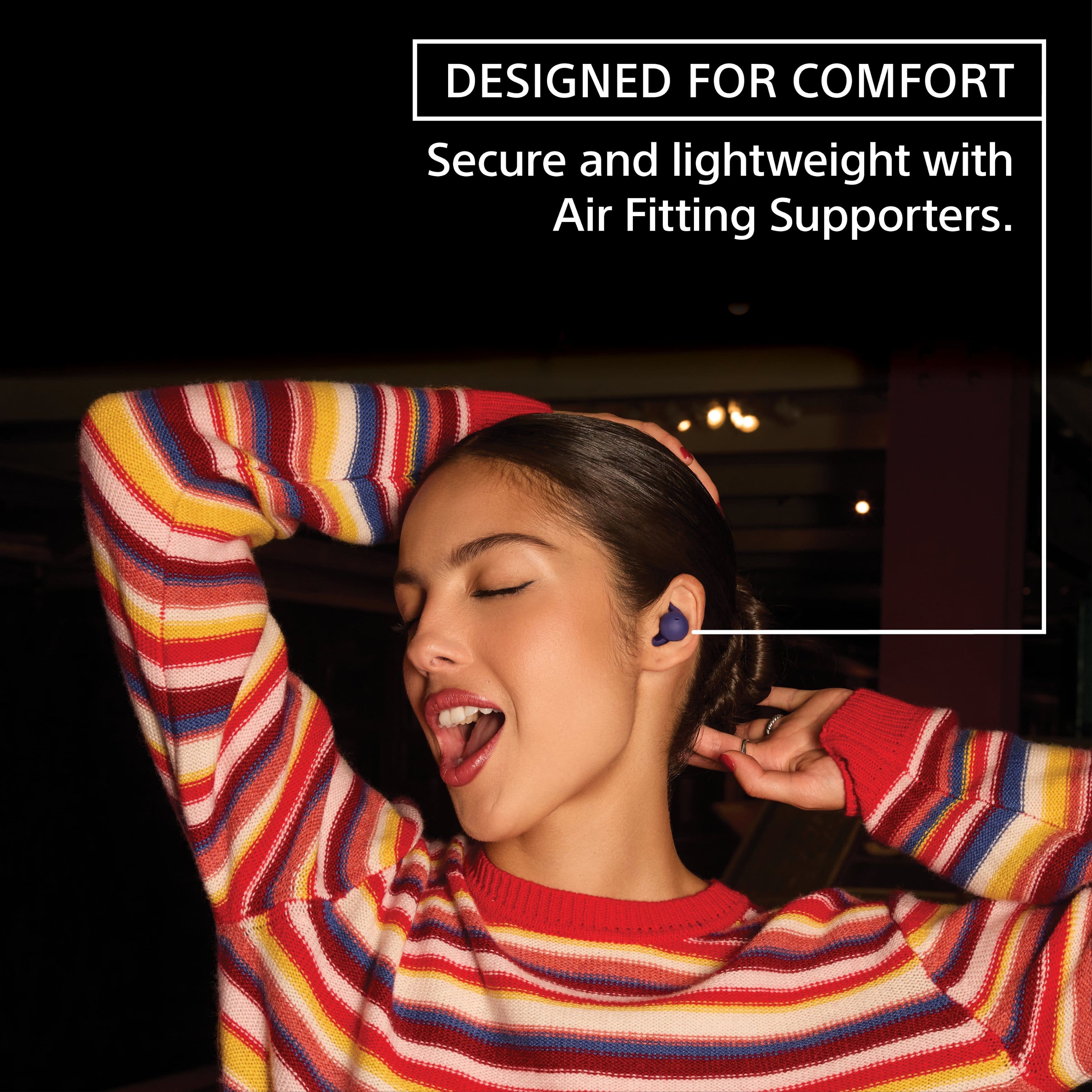 Designed for comfort, secure and lightweight with Air Fitting Supporters.