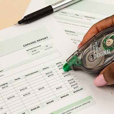 **EXPENSE REPORT**

**Period Covered:**  
From 10/01/2021 to 10/07/2021

**Description**  
Tombow MONO TAPE

**TOTAL**  
$2,210.00

**Breakdown:**
- **Meals:** $50.00
- **Entertainment:** $300.00
- **Others:** $300.00
- **Lodging:** $250.00
- **Transportation:** $400.00
- **Miscellaneous:** $40.00
- **Total:** $2,210.00

**ORIGINAL**