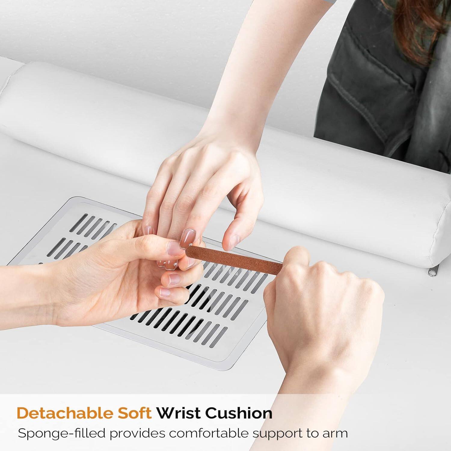 Detachable Soft Wrist Cushion  
Sponge-filled provides comfortable support to arm