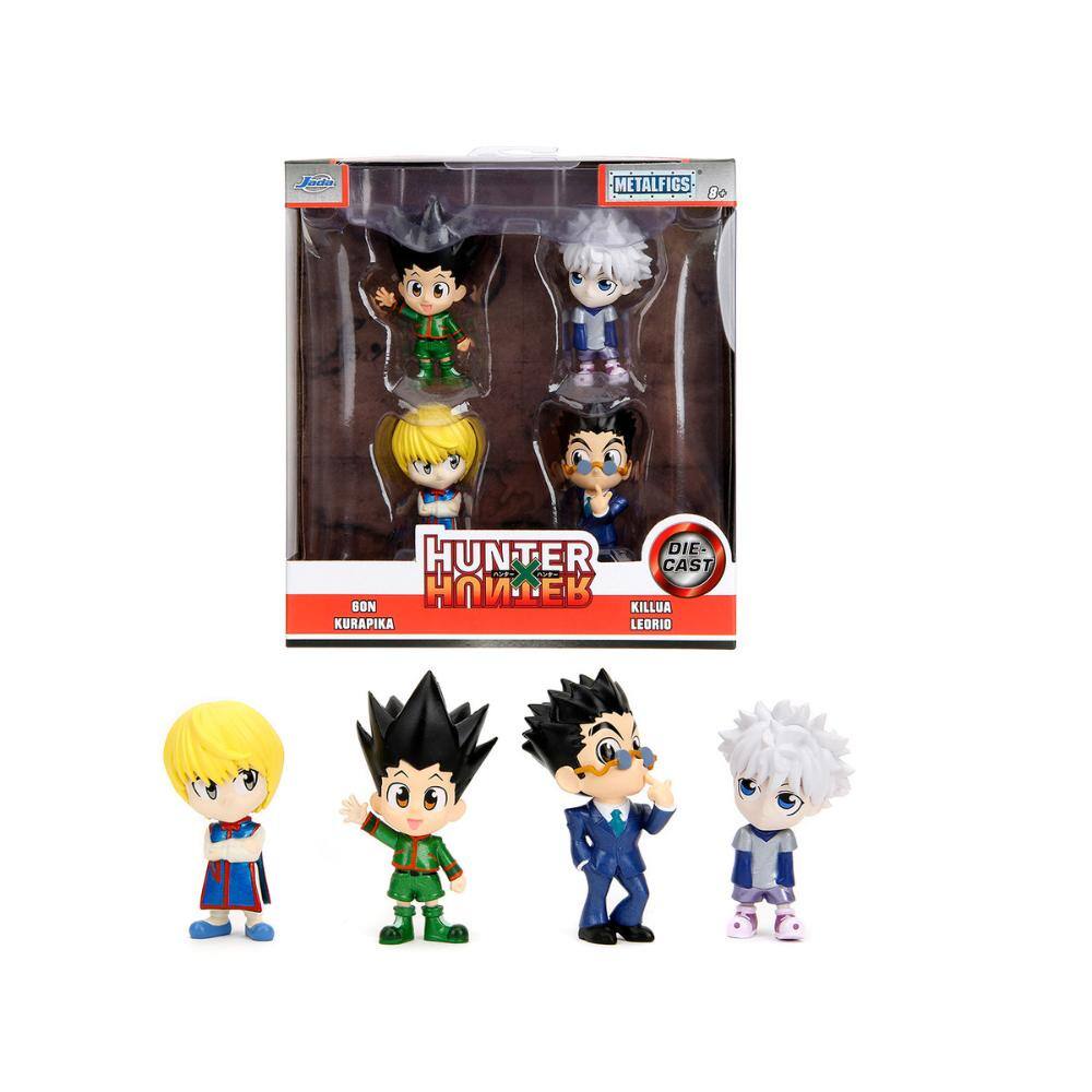 Set of 4 Diecast Figures "Hunter Ã— Hunter" (2011-2014) TV Series "Metalfigs" Series Diecast Models by Jada