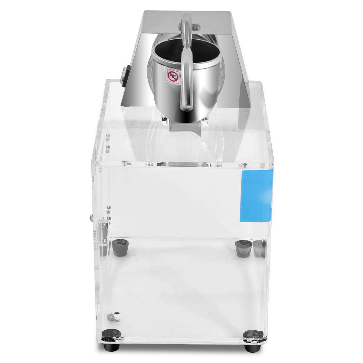 Alt View 10. Costway - Electric Snow Cone Machine Ice Shaver Maker Shaving Crusher Dual Blades - White.