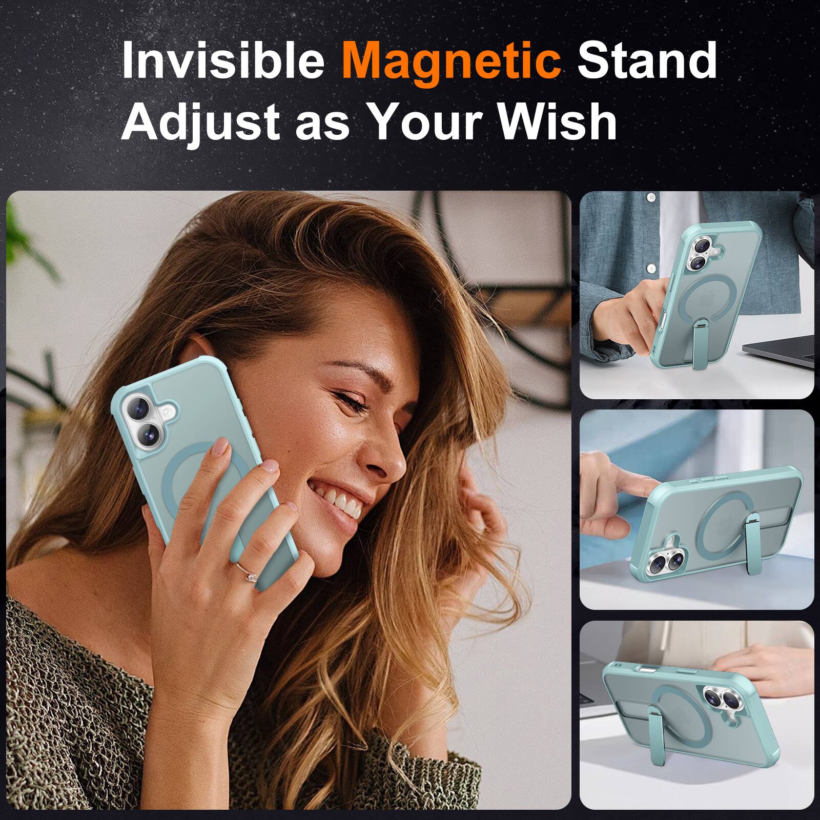 Invisible Magnetic Stand  
Adjust as Your Wish