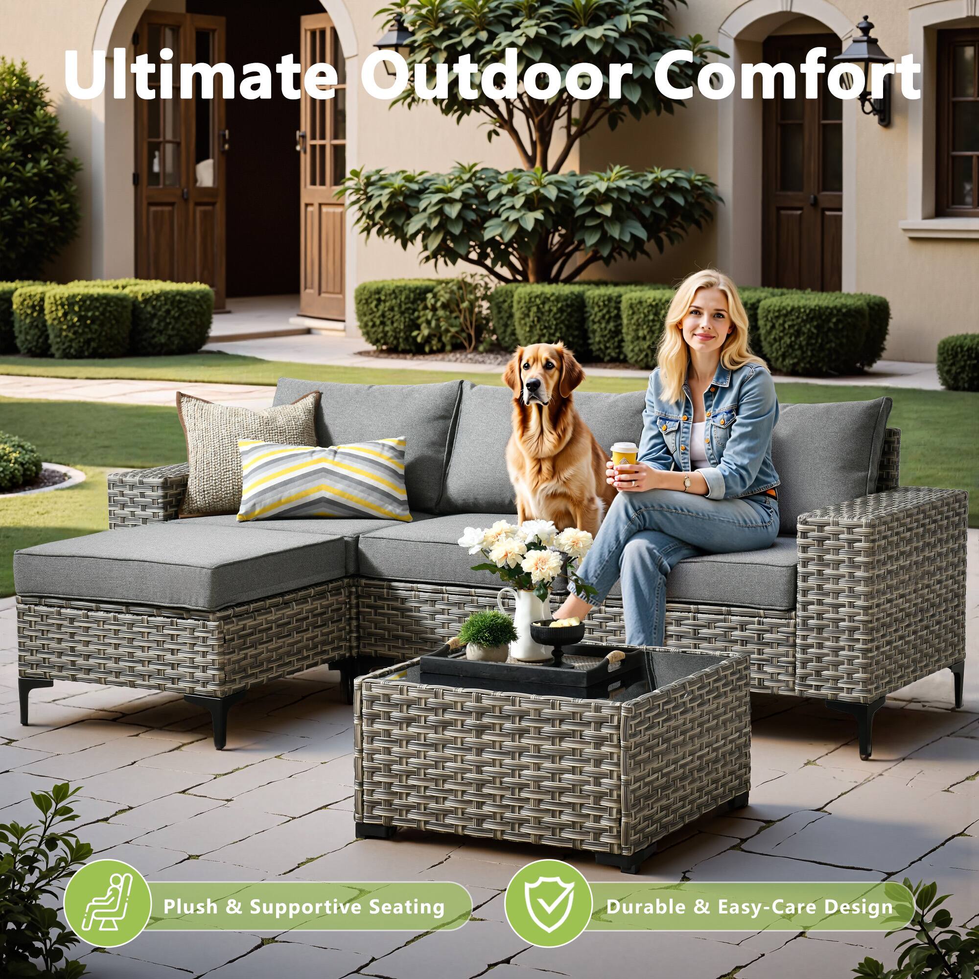 Ultimate Outdoor Comfort

Plush & Supportive Seating

Durable & Easy-Care Design