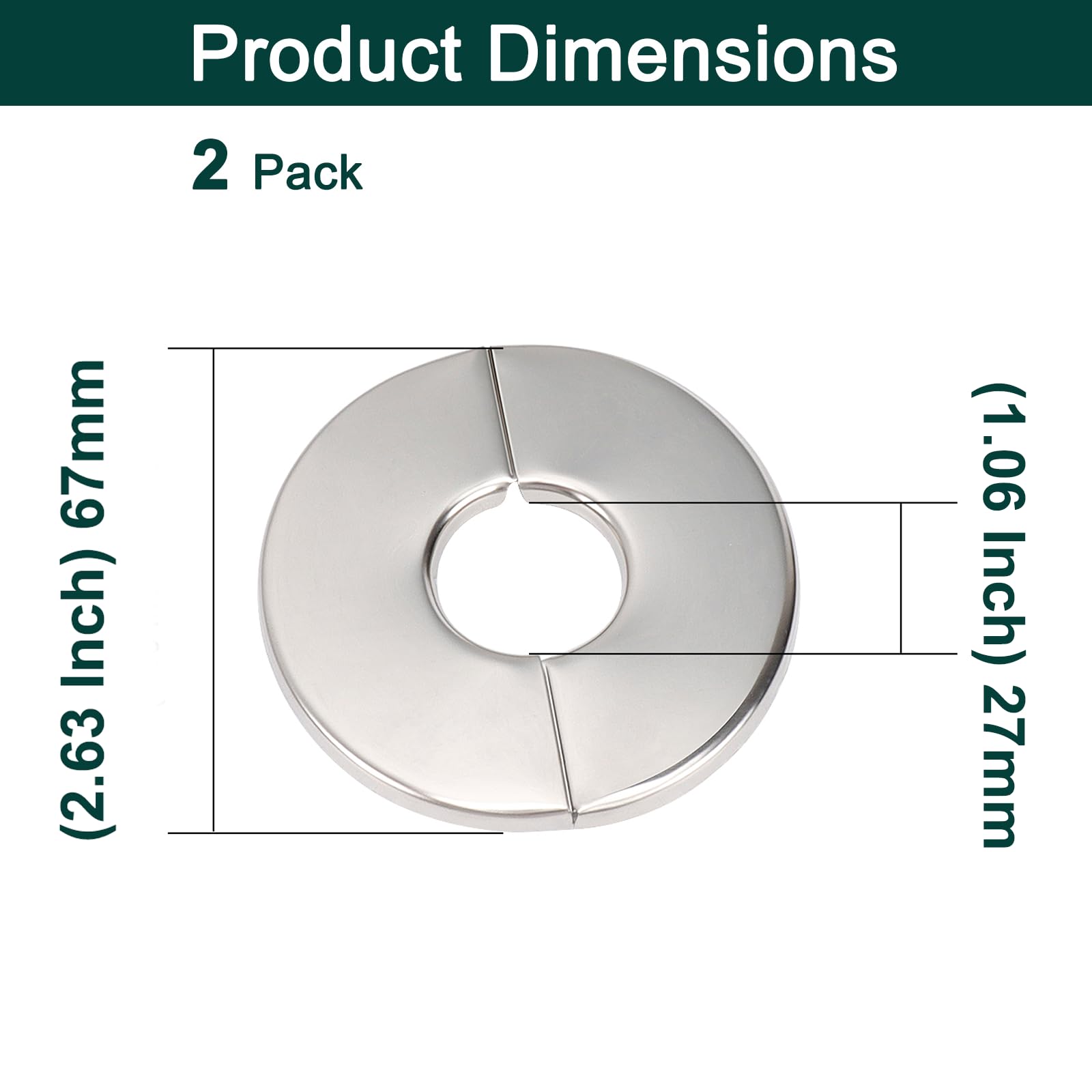 Product Dimensions

2 Pack

67mm (2.63 Inch)

27mm (1.06 Inch)