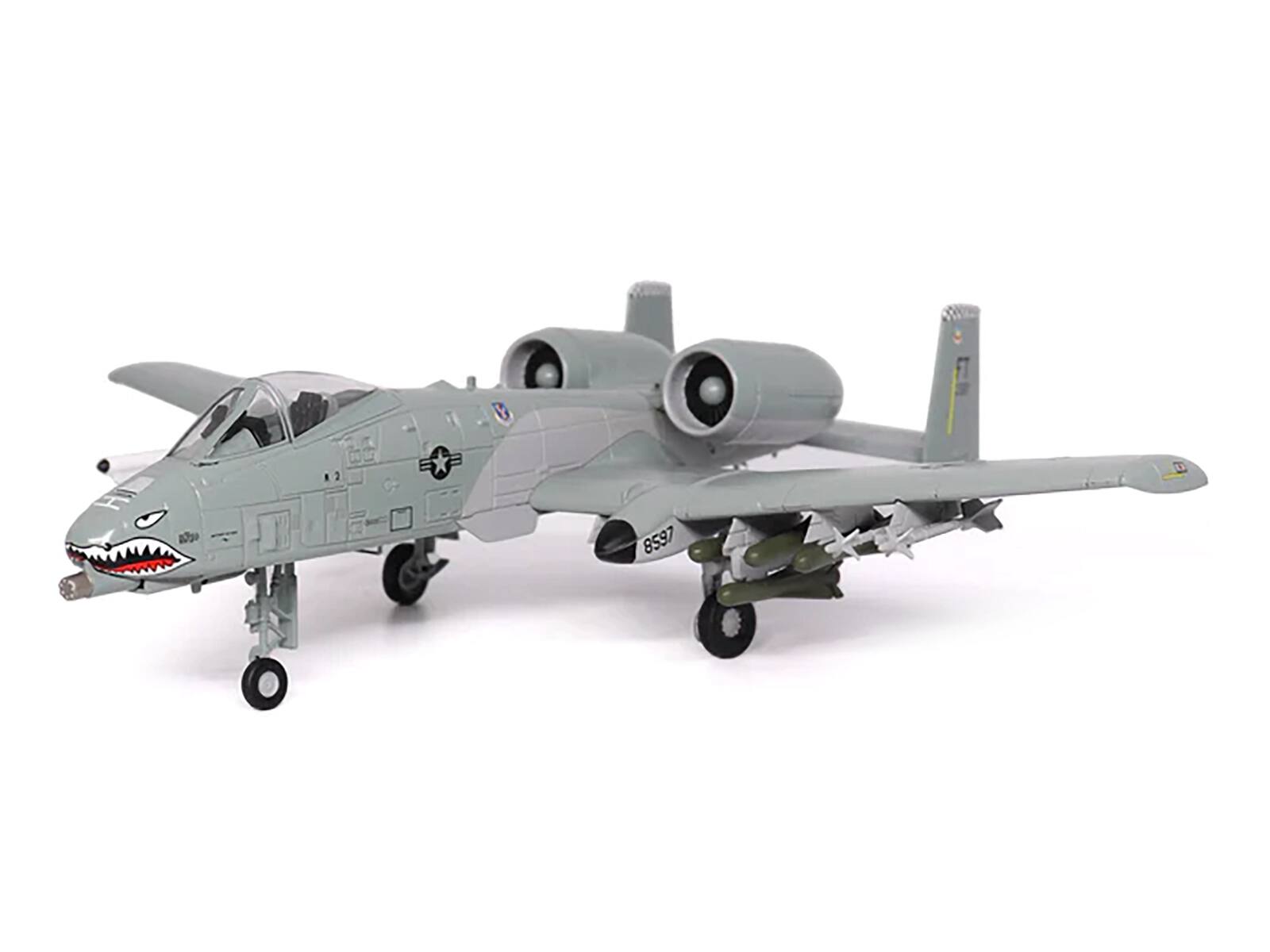 Alt View 1. Militaria Die Cast - Fairchild Republic A-10 Thunderbolt II Attack Aircraft "Bagram AFB, Afghanistan" (2011) 1/72 Model by Militaria Die Cast.