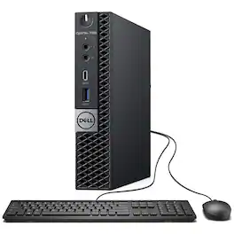Dell - Refurbished Excellent - OptiPlex 7060 Micro Desktop PC, Intel Core i5-8500T up to 3.5GHz, 16GB DDR4 RAM, 512GB SSD, Built-in WiFi, Win11Pro - Black