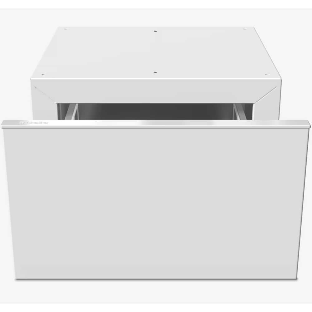 Miele - WTS 610 Laundry Pedestal with Drawer - Lotus White - Front_Zoom