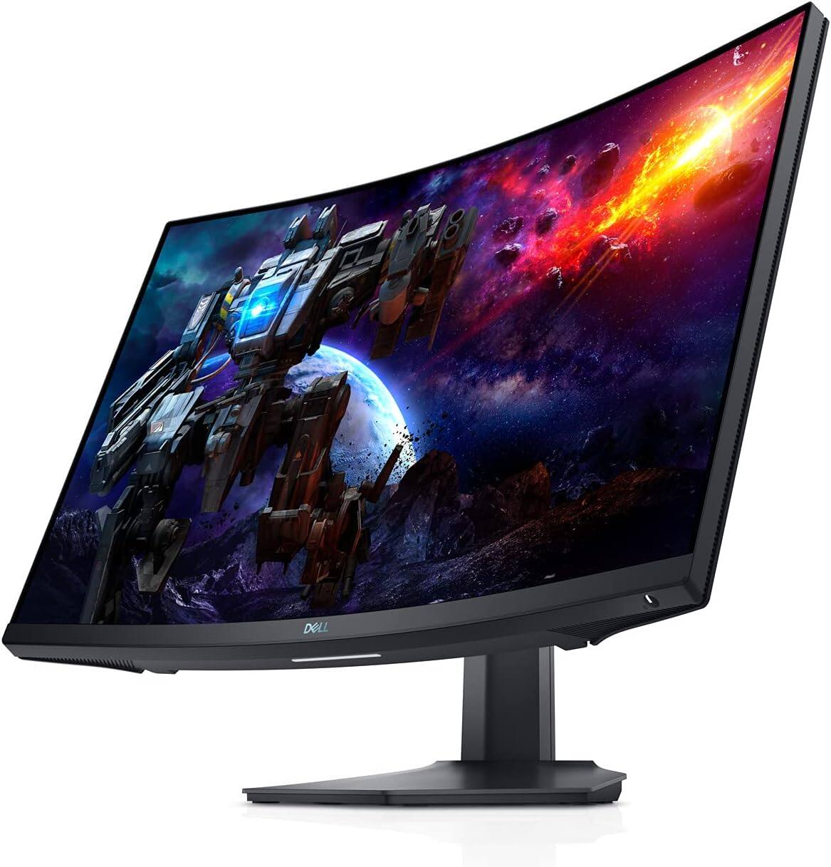 Front. Dell - S2722DGM Curved Gaming Monitor - 27-inch QHD (2560 x 1440) 1500R - Black - BLACK.